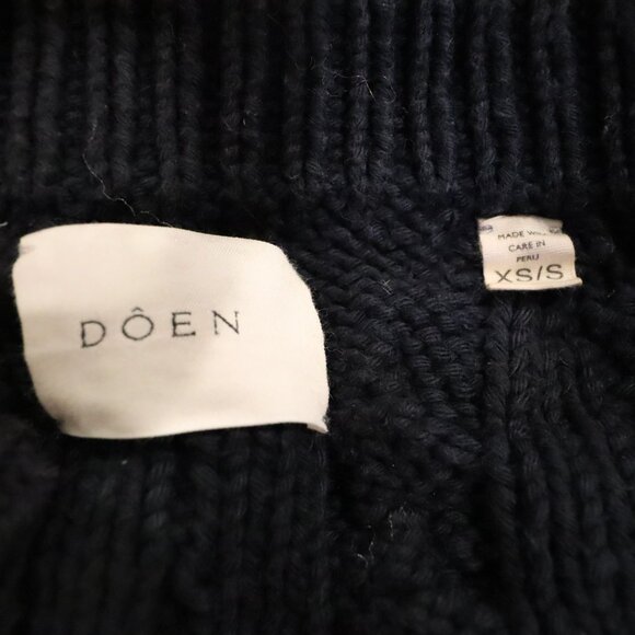 DOEN - XS/S Navy Pomme Cardigan - Picture 8 of 9